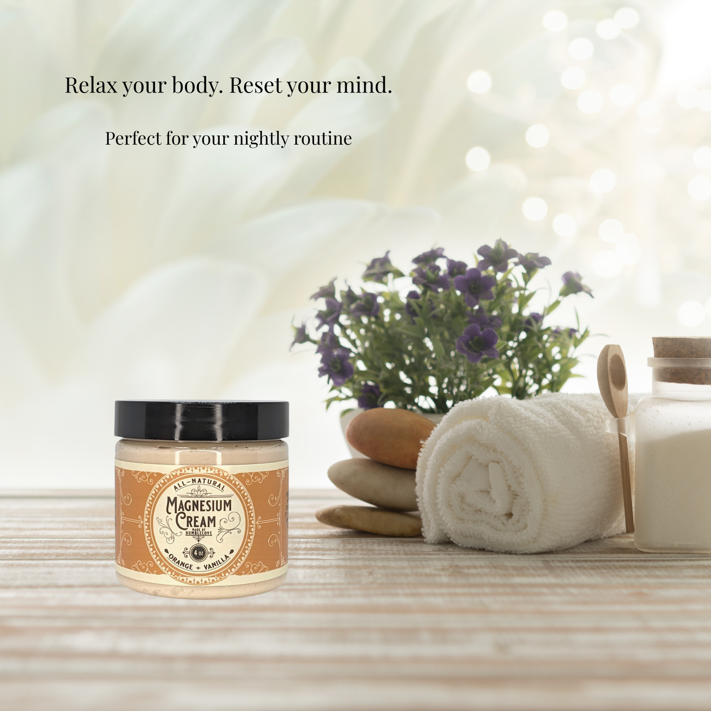 Magnesium Body Butter Set โ Rose & Myrrh, Peppermint Eucalyptus & Orange Vanilla